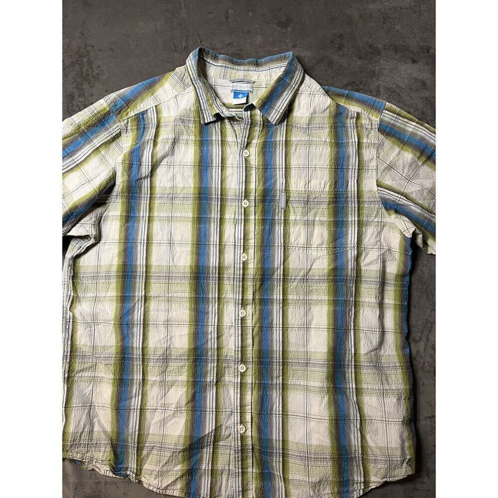 Pendleton Men's Large green‎ Plaid Short Sleeve Button Down Shirt